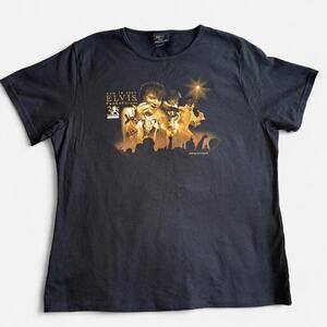 DIRECT FROM GRACELAND Unisex L Black Graphic T-Shirt